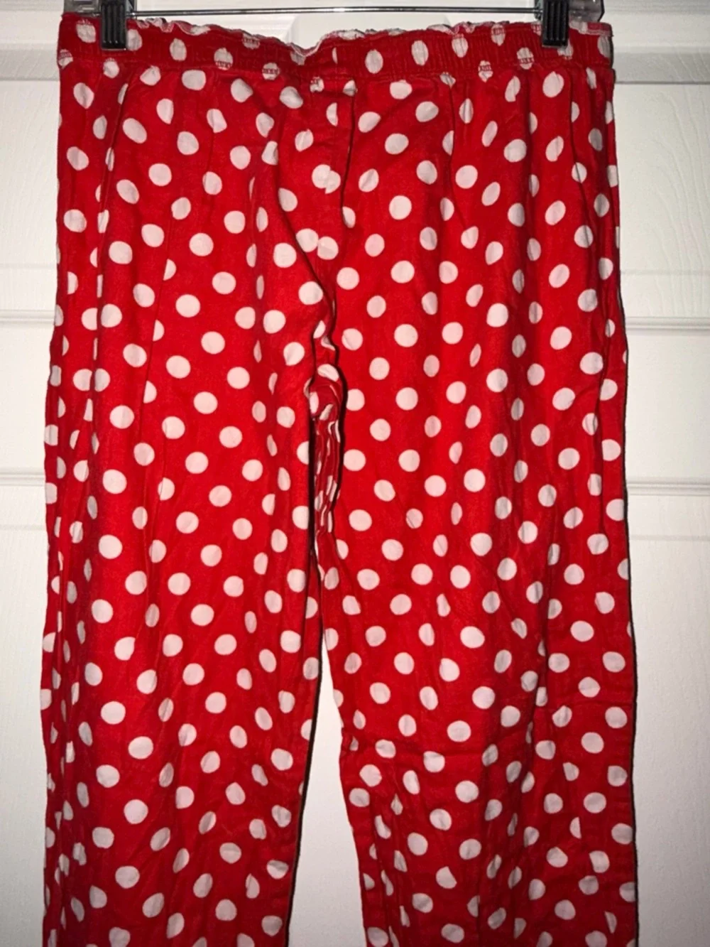 Victoria’s Secret Red Polka Dot Pajama Set M Medium Cozy Cute - Picture 10 of 12